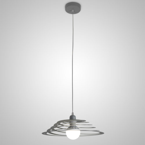 Sospensione Molla color grigio