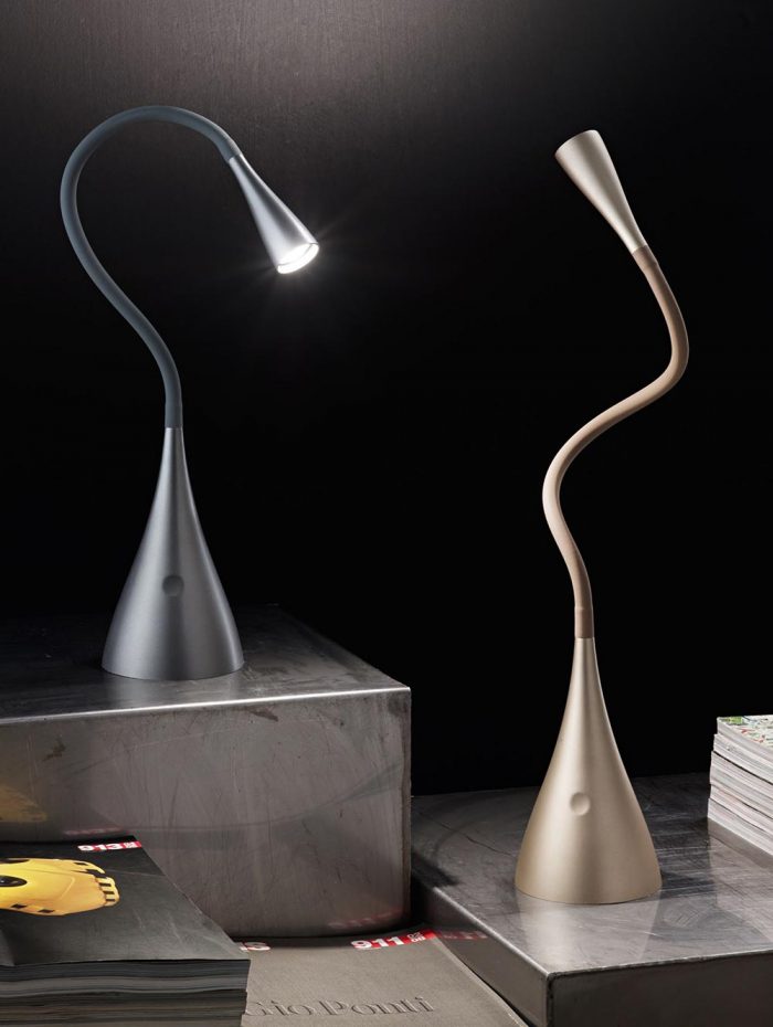 bbb illuminazione lampada perenz grigio oro