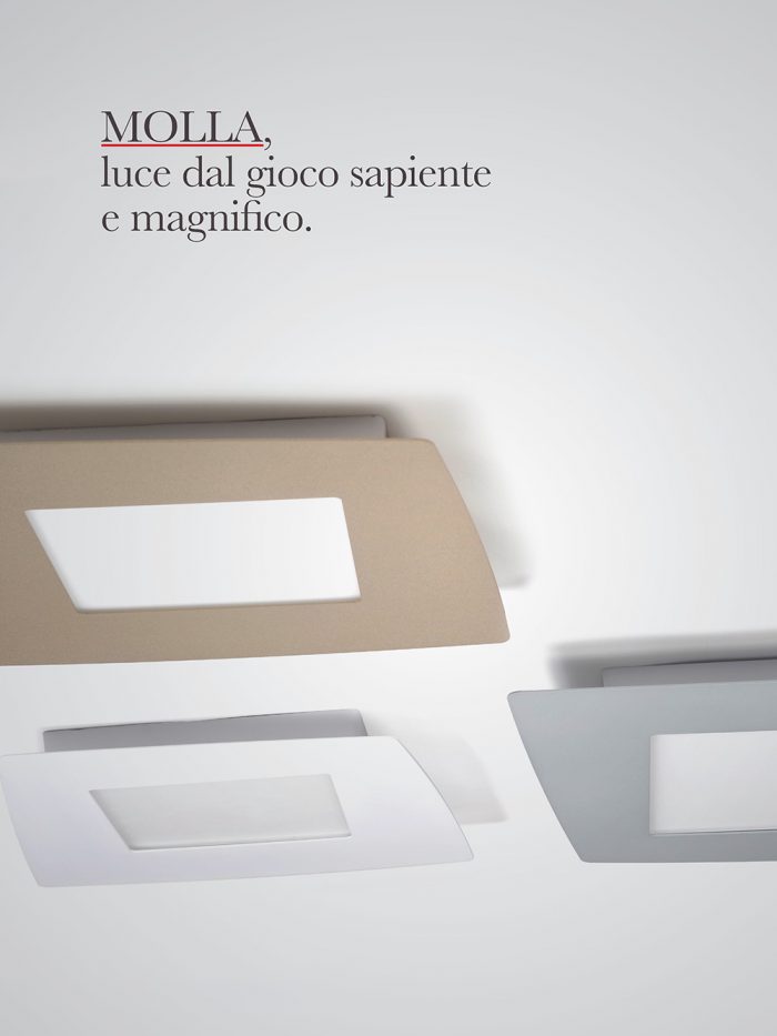 bbb illuminazione plafoniera molla