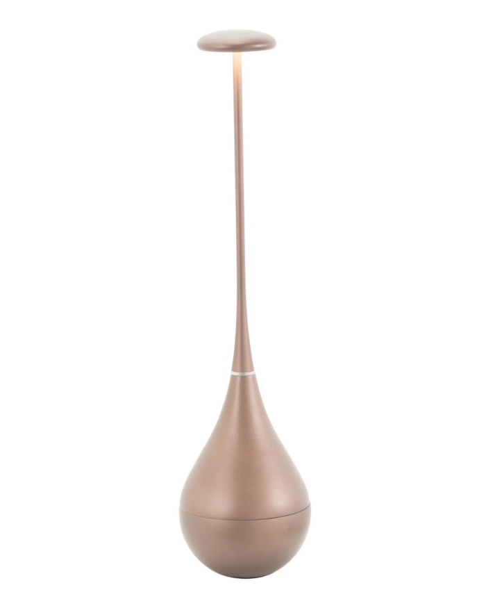 Lampade ricaricabili Dondolina colori bianco rosso titanio oro bronzo